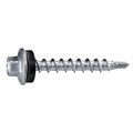Buildright Self-Drilling Screw, #10 x 1-1/2 in, Silver Ruspert Steel Hex Head Hex Drive, 2000 PK 07252